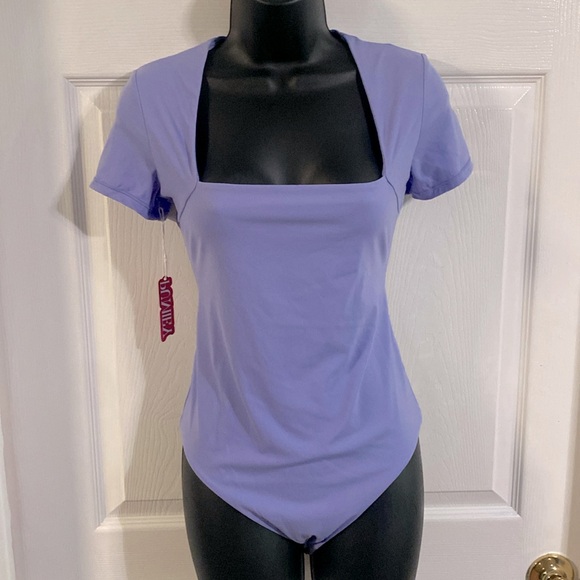 NWT Square Neck Bodysuit, Size L - Picture 2 of 15